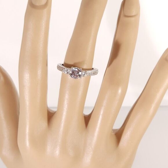 Simulated Diamond Ring J Francis SWAROVSKI 2 Carats tw Size 9 - Picture 9 of 11